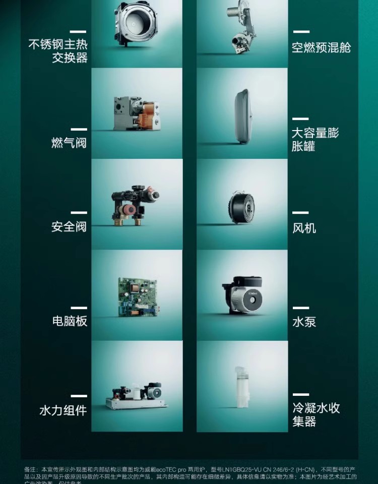 德国威能国产冷凝壁挂炉28kw采暖热水两用炉性能优点